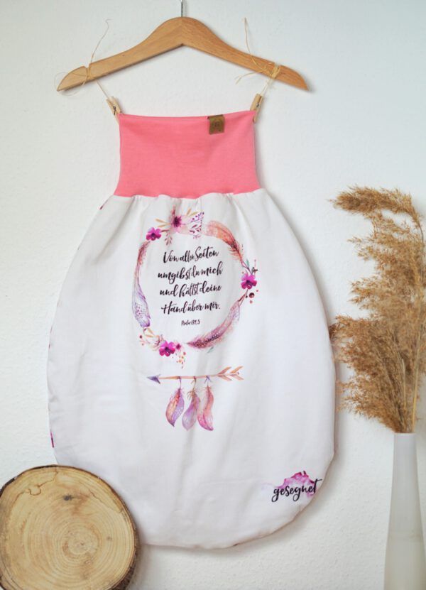 Strampelsack "Psalm 139 floral"