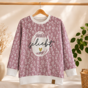 Oversized Sweater "unendlich geliebt" Größe 111-116cm