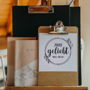 Postkarte "zuerst geliebt"