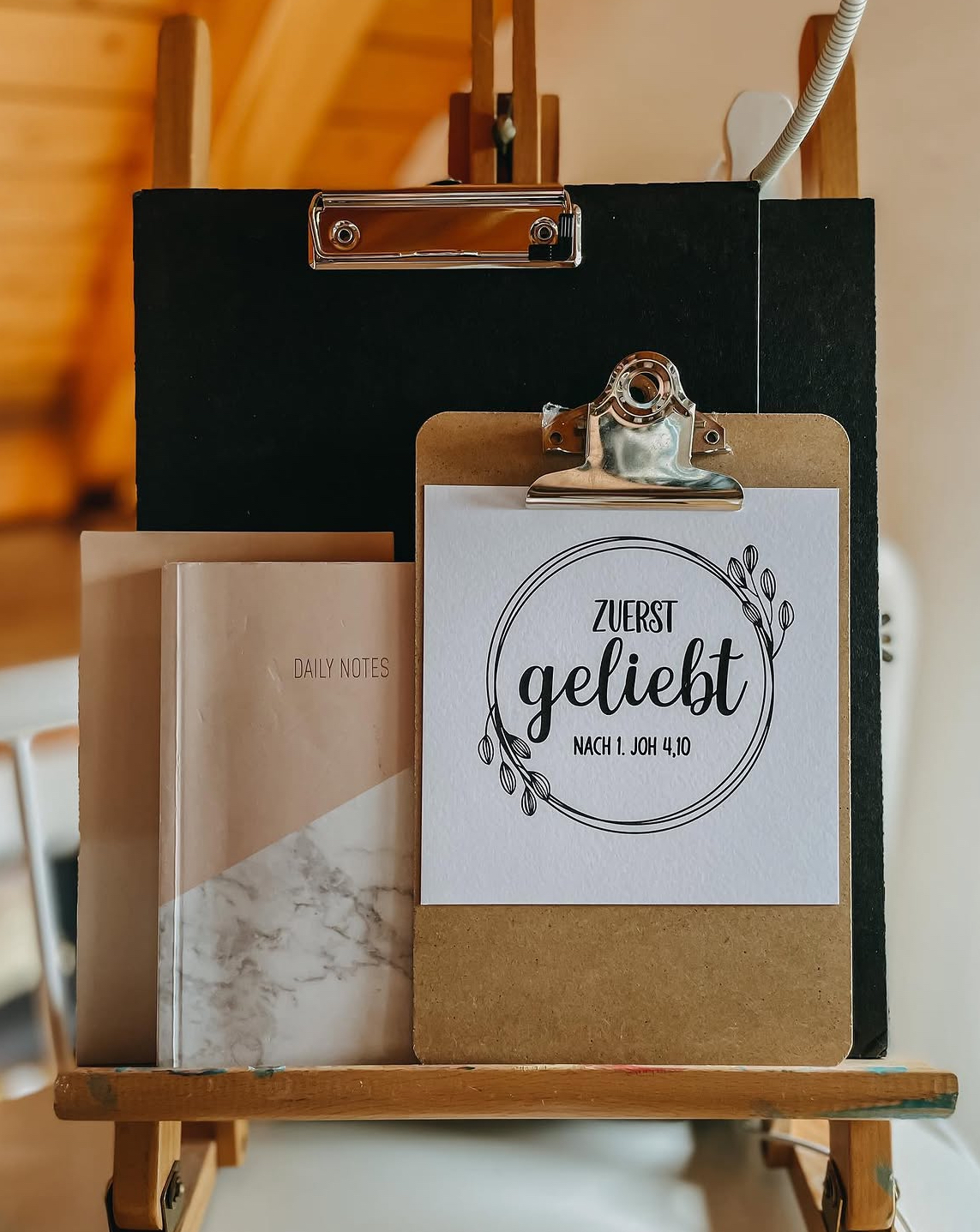 Postkarte "zuerst geliebt"