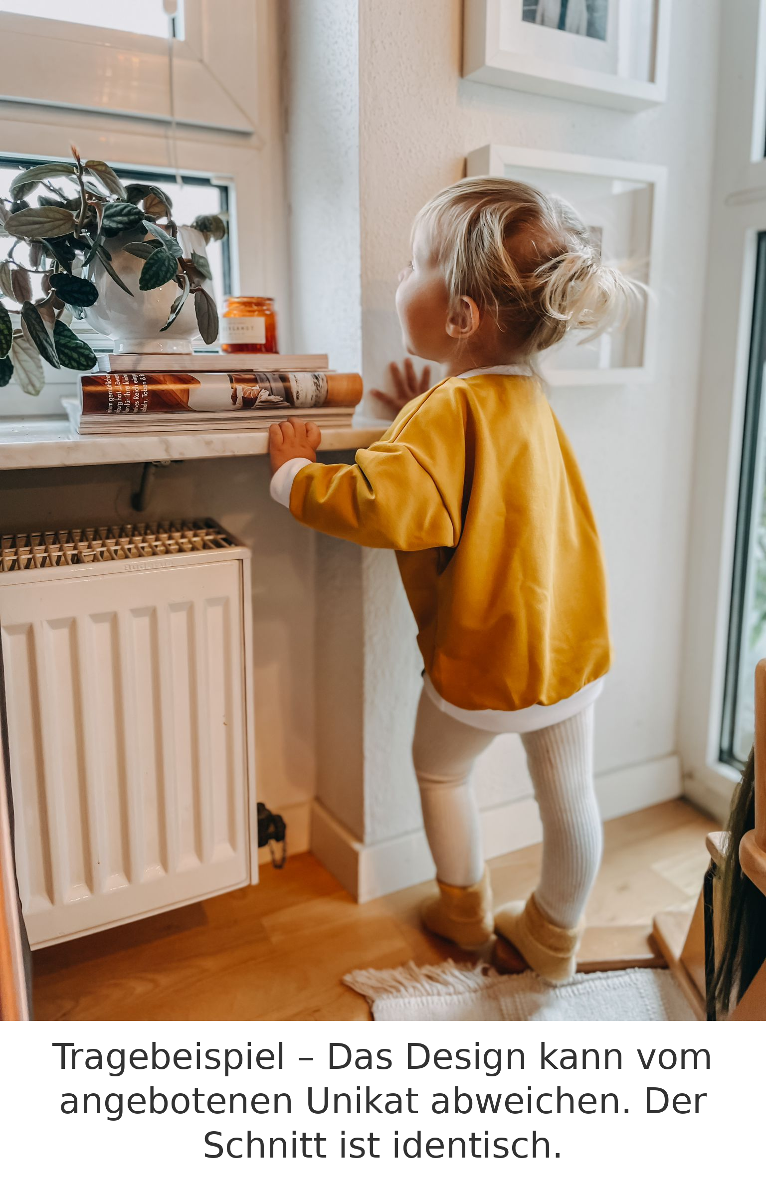 Oversized Sweater "wunderbar gemacht" Größe 111-116cm – Bild 6